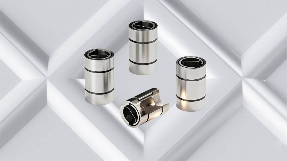 jimeng-2025-12-29-2777-参考图1、图2、图3的产品形象和排版，三个银色圆柱状产品呈三角排列，背景为纯白色(4).jpg